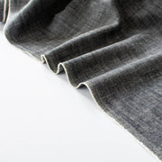 Stay cool and look amazing while you enjoy the breathability and sustainability of Tencel and all you love about linen in one gorgeous dark indigo fabric.   On the lighter side of a mid-weight with a beautiful sheen, nice drape, and softly textured hand you'll look 'Tres Chic'!  Image of selvedge edge.