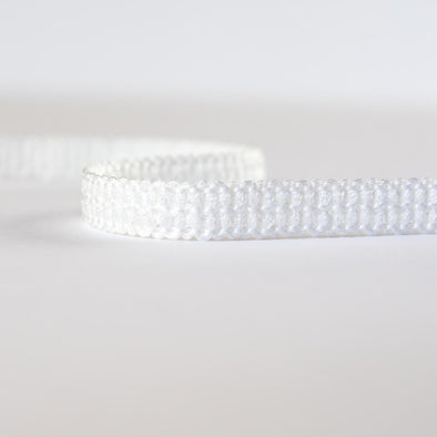 Mokubba Ivory Passenmenterie in soft white close up. Perfect trim to add a couture touch.