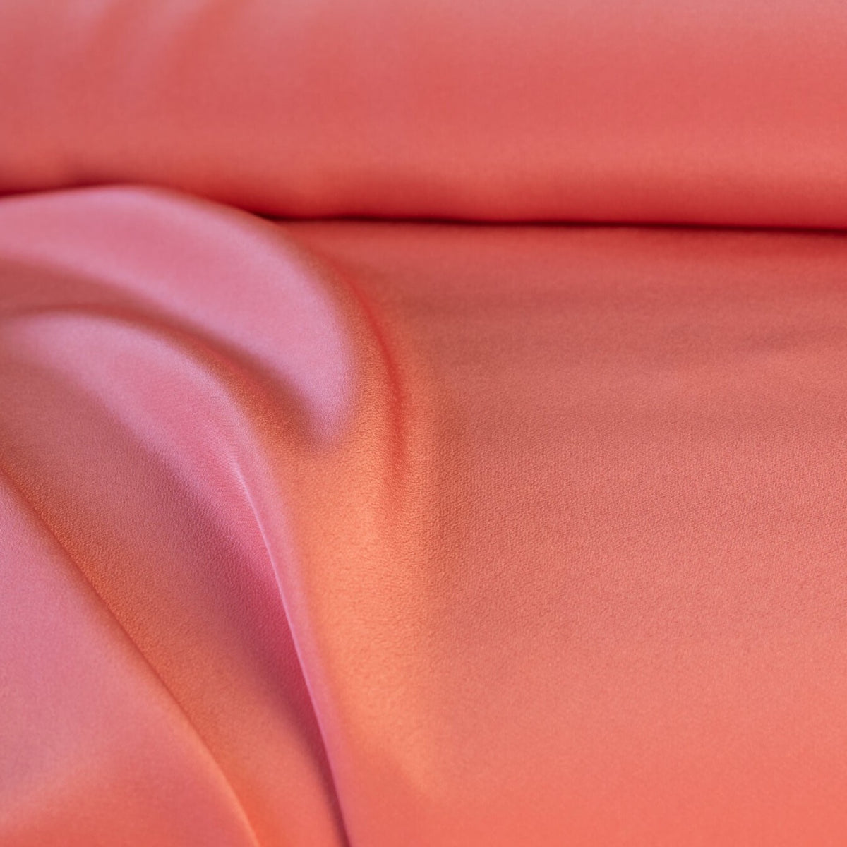 Salmon Pink 100% Pure Mulberry Silk Fabric 19 momme Silk By The Yard —  NOCHKA