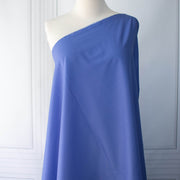 Close-up of blue cotton lawn designer fabric dressform.