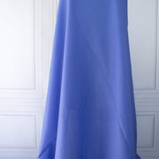 Draped blue cotton lawn designer fabric.