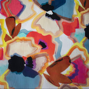 Image of High End Designer Modern Abstract Italian Cotton Silk Lawn fabric.