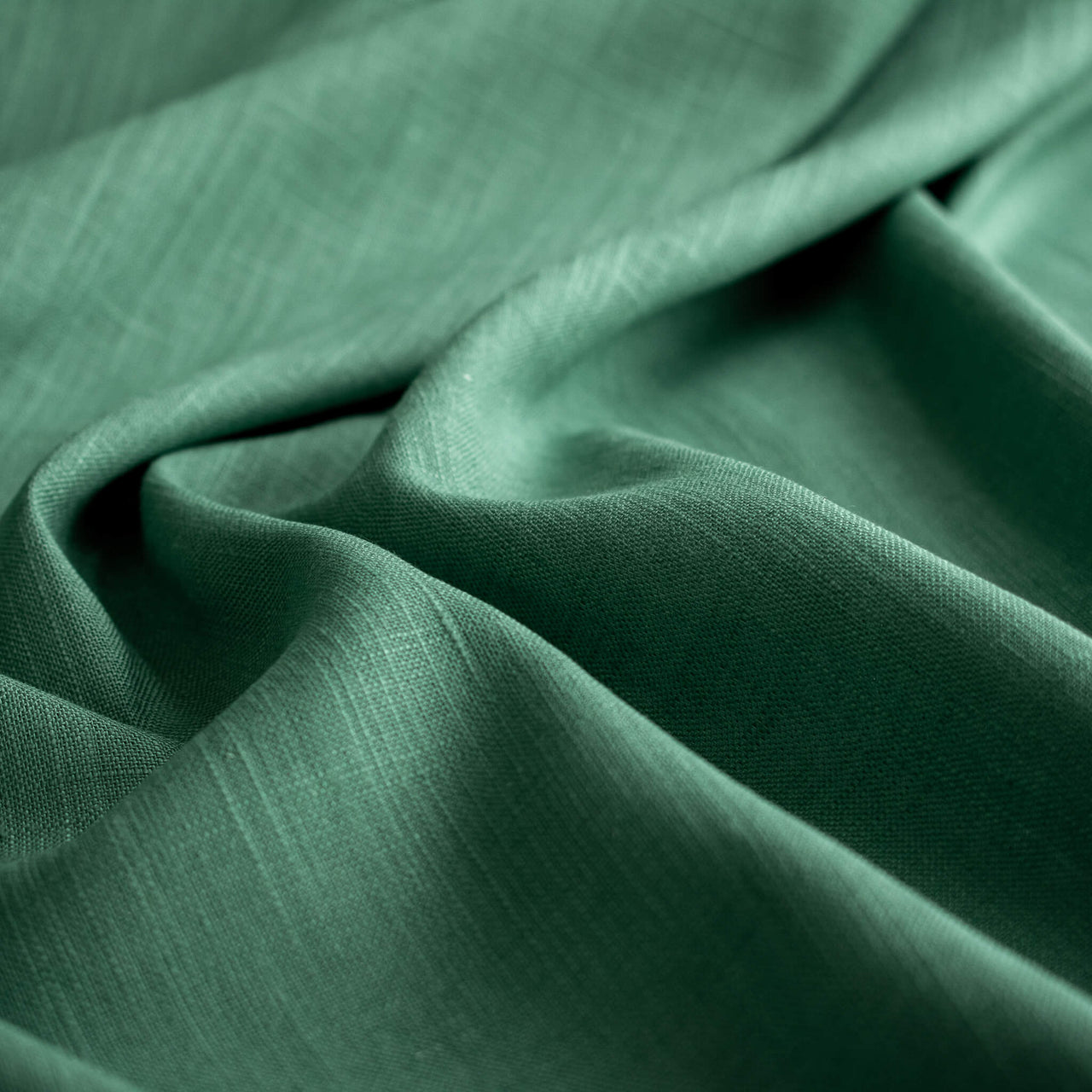 Image of Fine Italian light turquoise linen-viscose blend fabric by the yard 