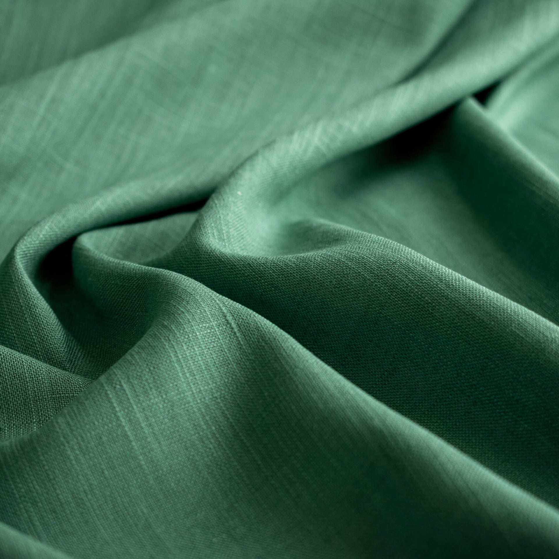 Image of Fine Italian light turquoise linen-viscose blend fabric by the yard 