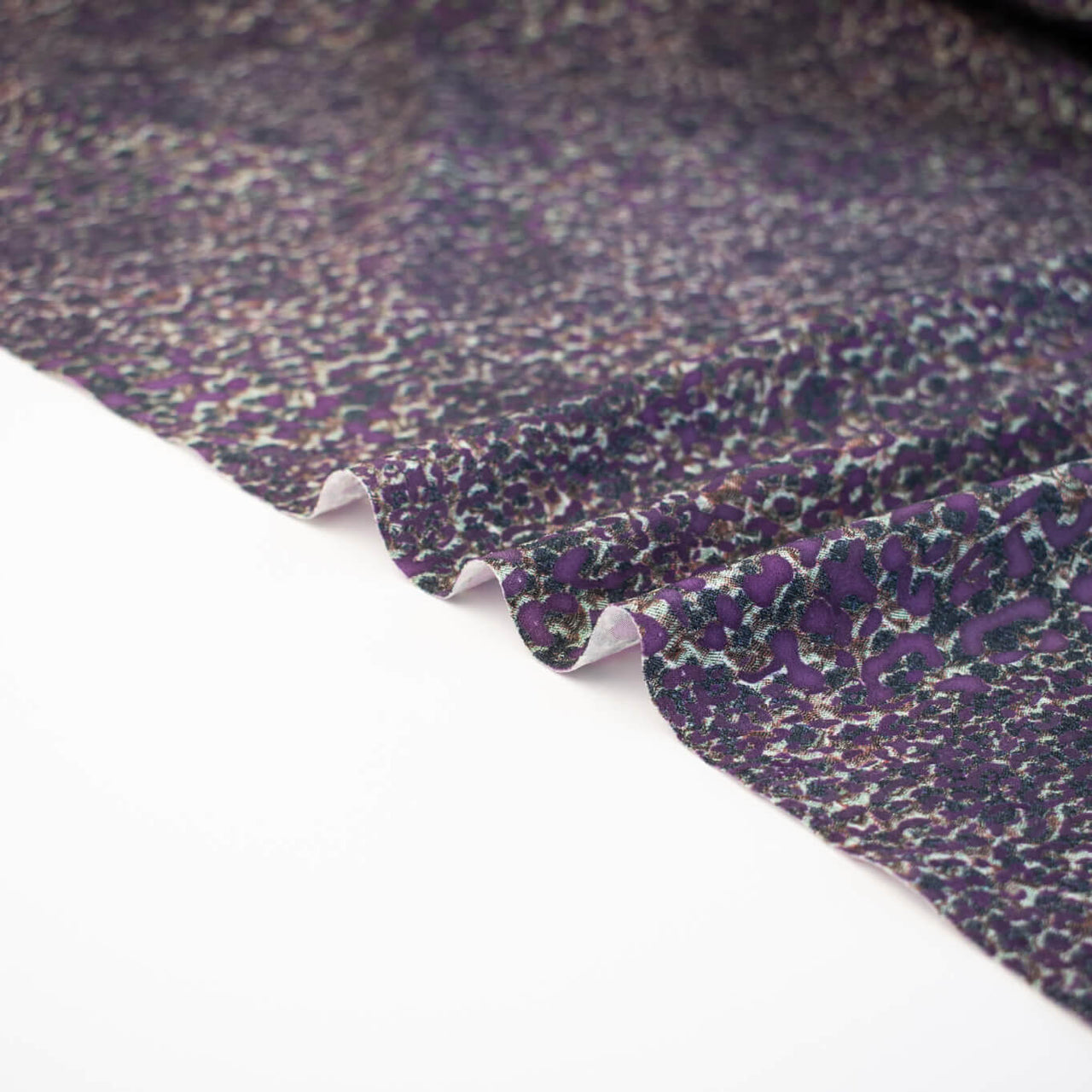 Italian Techno Jersey Knit Animal Print High Elasticity - 'Hyacinth'