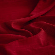 Close-up of r Italian Red Wool Jersey fabric 