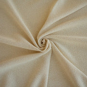 Close-up of Couture Designer Italian Wool Boucle fabric  with a swirl pattern