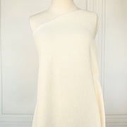 Couture Designer Italian Wool Boucle fabric draped on dressform