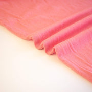 Image of Fine Italian Wool Jersey knit fabric selvedge in Pink Blush.