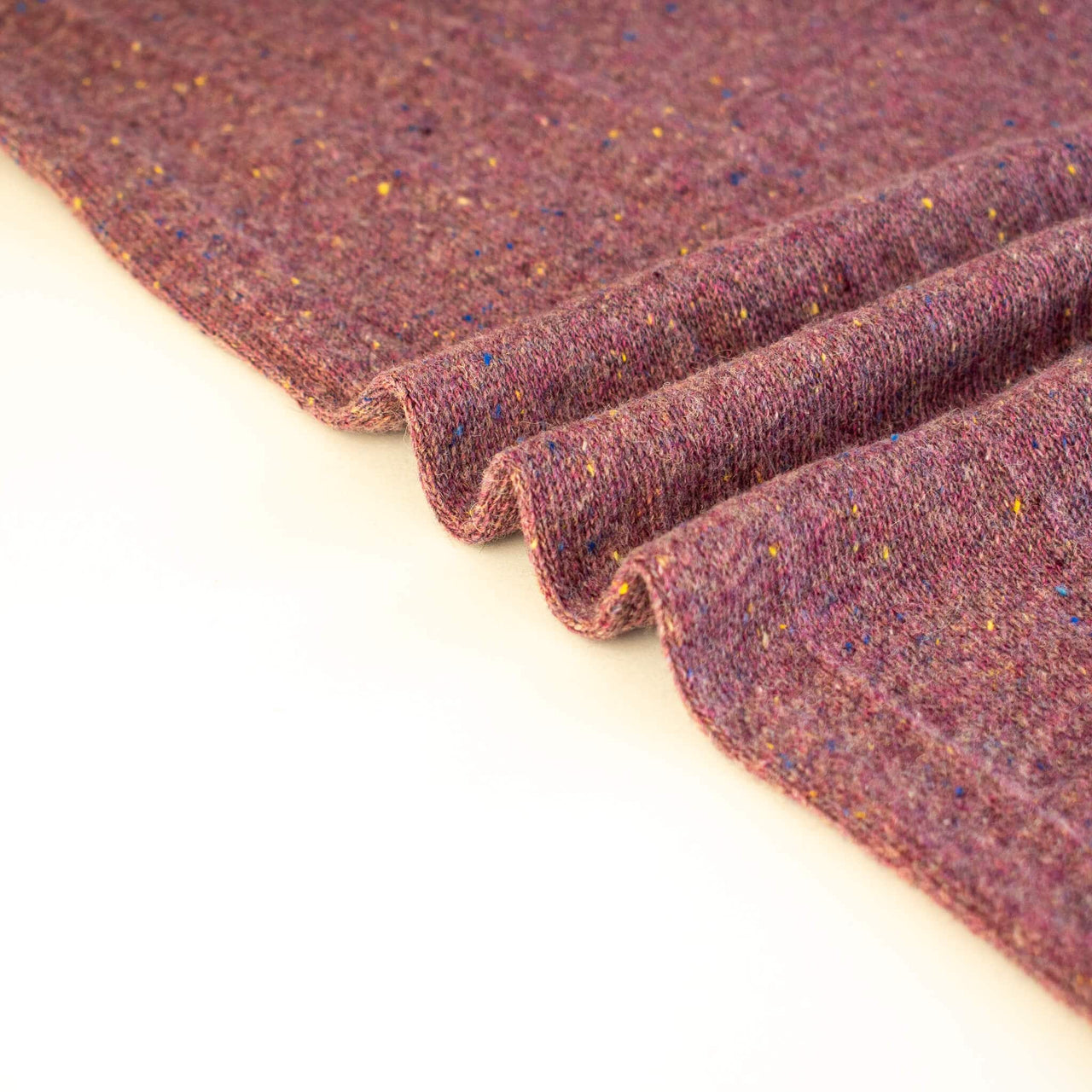 Image of Fine Italian Wool/Silk Blend Knit fabric selvedge