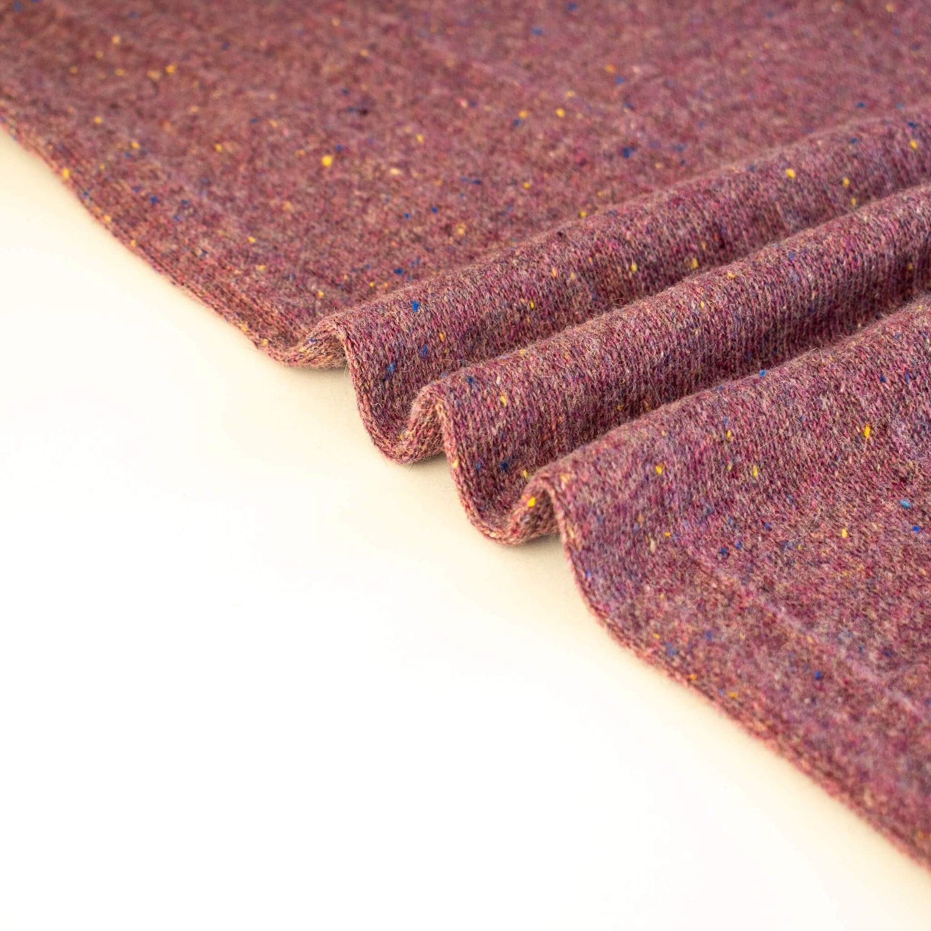 Image of Fine Italian Wool/Silk Blend Knit fabric selvedge