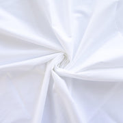 High-End Designer White Cotton Fine Twill fabric by the yard. Simple elegance at its finest from a Los Angeles designer that has a knack for finding luxurious fabrics. Image of fabric body.