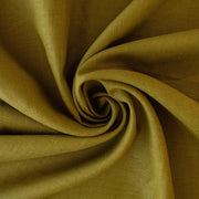 100% Linen Mid-Weight Woven fabric by the yard in a&nbsp;gorgeous golden green is a stunner and perfect for warmer weather. This plain weave linen is soft and has a crisp semi-textured hand. Create a lovely Jacket, Pant, Tunic or Vest! Image of fabric fullness.