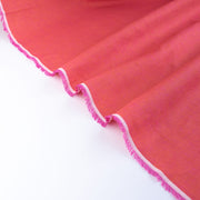  Close-up of luxurious 100% linen fabric by the yard .