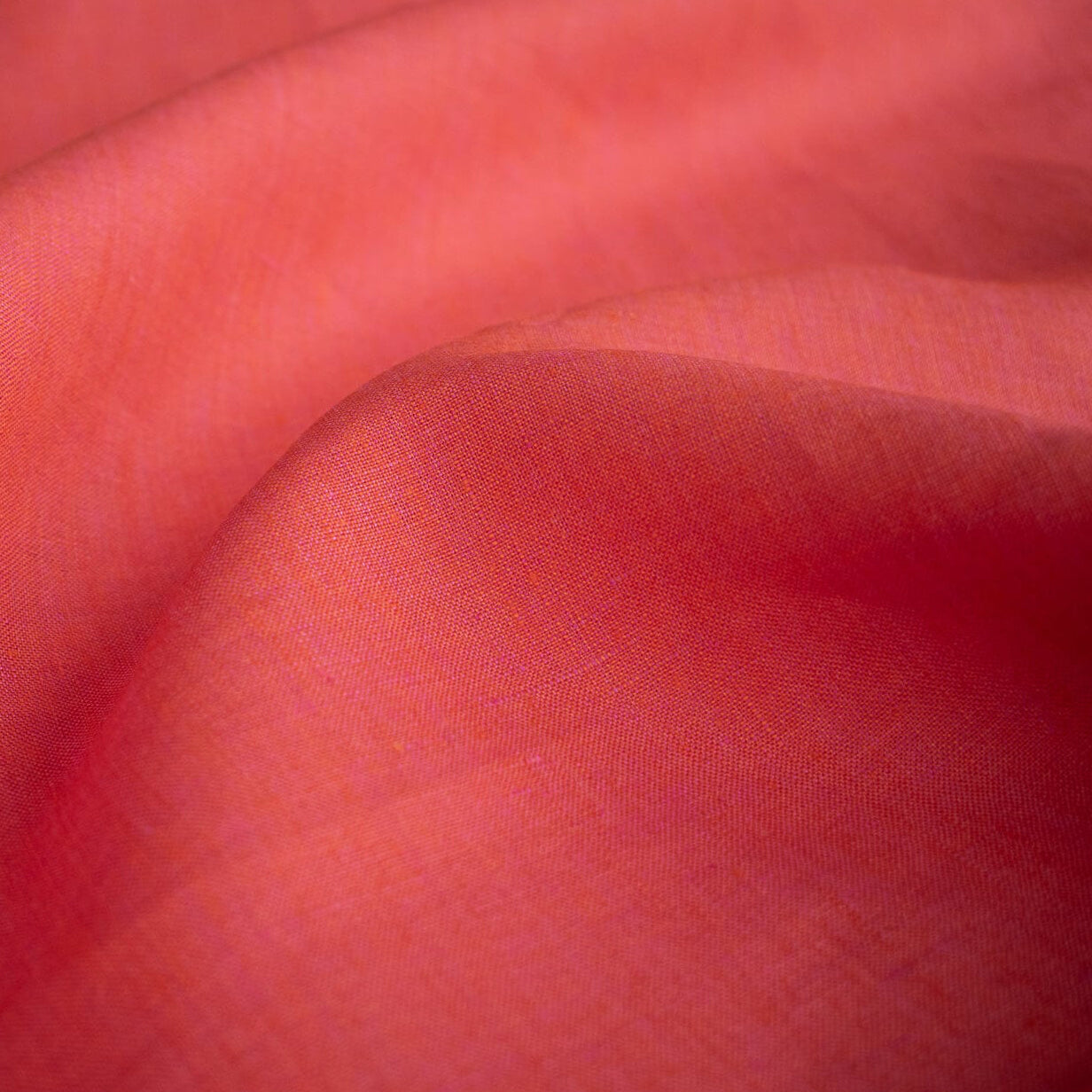 Close-up of luxurious 100% linen fabric by the yard .