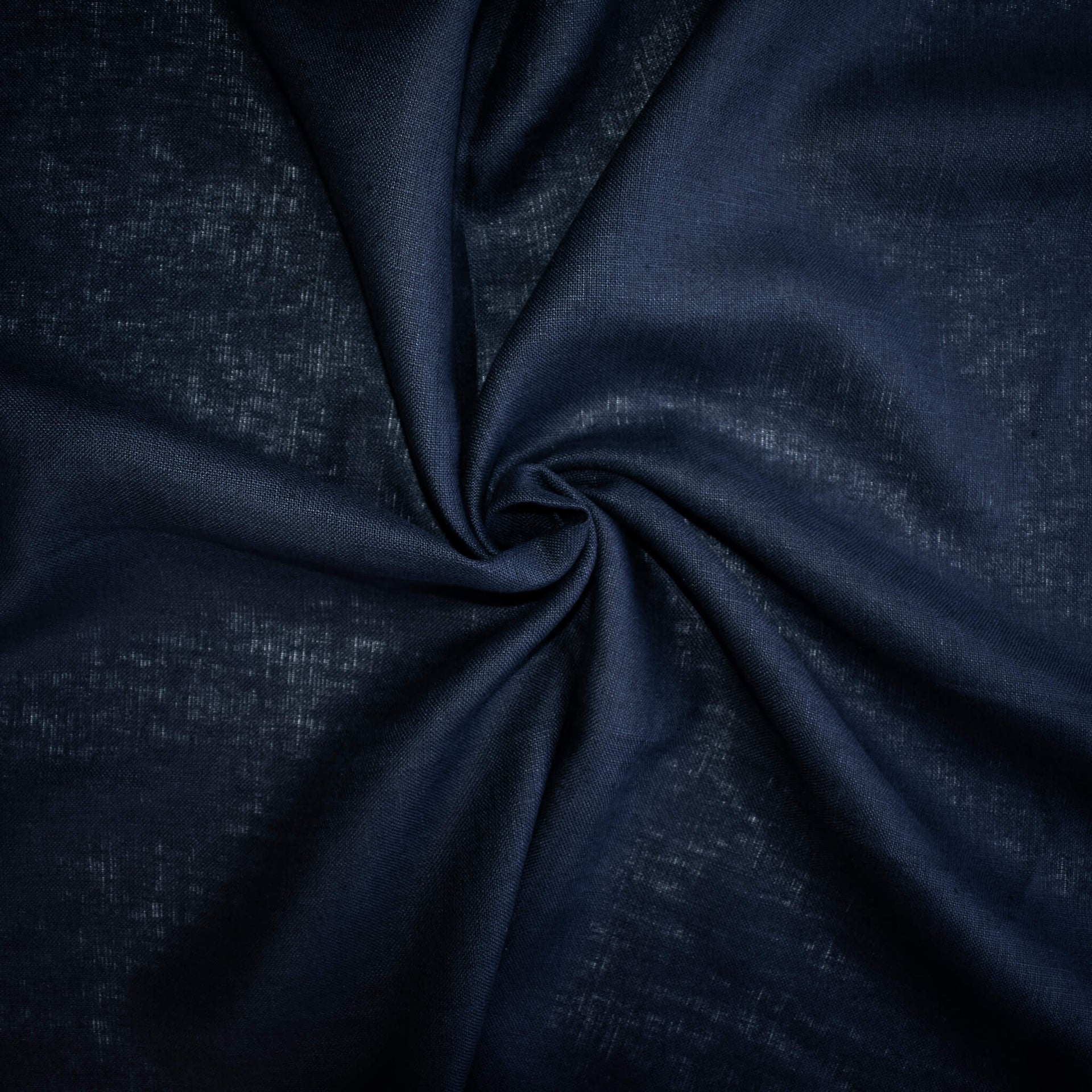 Dark Blue linen fabric 
