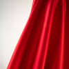 Enjoy the luxury of stretch silk charmeuse in scarlet. Designer deadstock originally from a New York couture designer! You can enjoy the silkiness of a 96 % silk and 4% lycra in a easy to work with 54 inch width for one of your fancy frocks. A popular fabric for creating fluid bias cut garments and luxurious lining to your special pieces like the French Jacket. Photo of fabric drape.