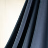 Photo of fabric drape.  Elegant navy crepe designer deadstock fabric.   Los Angeles designer .