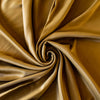 Enjoy a bit of 'Old Hollywood Glamour' in this dark gold stretch crepe back satin from a LA Designer. This satin is soft with a smooth hand and gorgeous sheen on the face side and a textured hand on the crepe back.  Bring out your inner designer and use both sides of the fabric to create something special.  Image reflects fabric body,