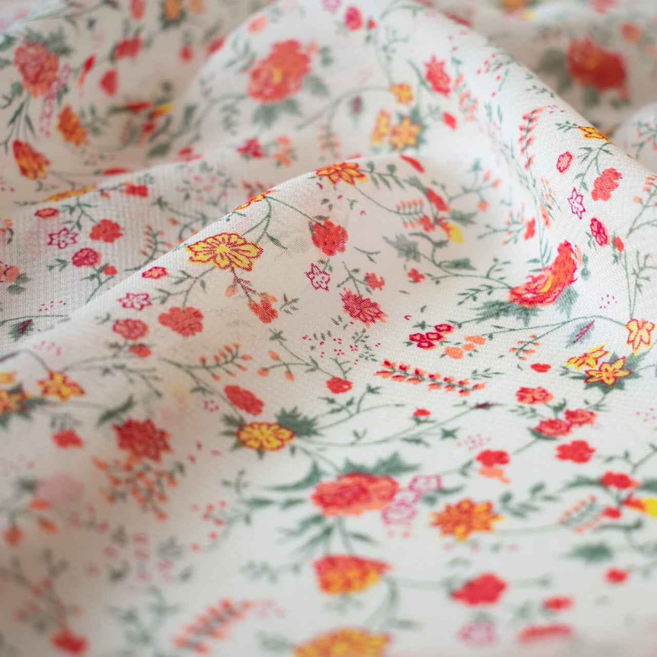 LA Designer Floral Georgette - 'Madeline'