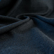 Couture Designer Flat Boucle Wool Blend fabric in black. Perfect for a French Jacket! 